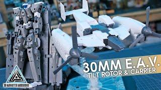 30MM Customize Carrier & Tilt Rotor - 30 Minutes Missions Extended Armament Vehicles Review!