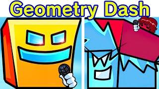 Friday Night Funkin' VS Geometry Dash FULL WEEK + Cutscenes & Ending (FNF Mod/Friday Night Dashing)