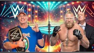 WWE 2K24 - John Cena Destroys Brock Lesnar in an Unbelievable Showdown! - CrashedGamer