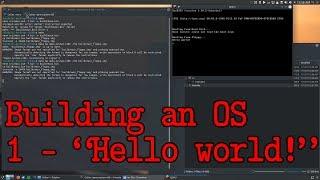 Building an OS - 1 - Hello world