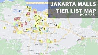 Greater Jakarta Malls Tier List Map [90 malls]