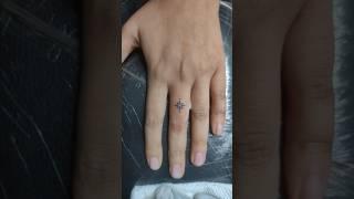 Star tattoo on finger #fingertattoos #star #tattoo