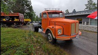 Scania Vabis 75. Vanha kuorma- auto. Saariselkä Inari Lappi