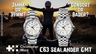 Christopher Ward C63 GMT | 36mm or 39mm? | Consort or Bader Bracelet?