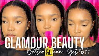 TRYING THE FAMOUS GLAMOUR BEAUTY LACE SPRAY TO INSTALL A LACE FRONTAL WIG | DETAILED WIG INSTALL