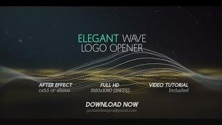 Elegant Wave Logo Opener l Particles Lines Logo Opener (After Effects template)