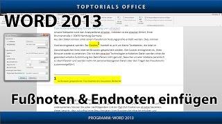 Fußnoten und Endnoten hinzufügen in Word