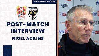 Post-Match | Nigel Adkins reacts to AFC Wimbledon defeat