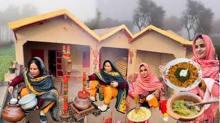 My Morning Village Routine  | Meri Subha Ki Routine | Kishwarvillagevlog Traditional Recipe sag