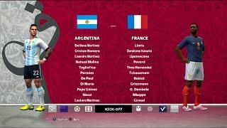 PES 2013 FULL MATCH ARGENTINA VS FRANCE | FIFA WORLD CUP QATAR 2022 | FINALS