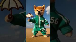 Cute dog Won Squid Game  #dog # funny #cartoon