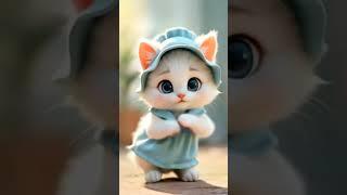 "cute kitten dance - #funny #cat #cutecat #dancingcat #catlovers #aicat #shorts
