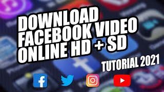 How to download Facebook video in 2021 | Best website for YouTube Twitter Instagram | HD SD