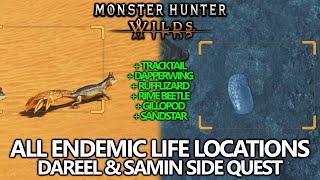 Monster Hunter Wilds - Endemic Life Locations Guide (Tracktail, Dapperwing, Sandstar) - Dareel/Samin