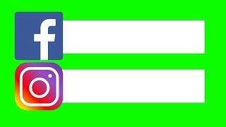 Redes Sociais Chroma Key - Facebook, Instagram, Barras / Green Screen, Pantalla verde