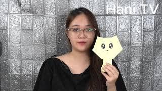 Hướng Dẫn Làm Một Món Đồ Trang Trí Hình Icon Mặt Buồn Từ Giấy THủ Công | Hani TV