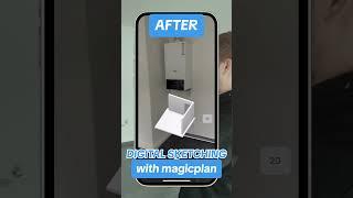 Sketching floor plans have never been easier - go digital with #magicplan  #shorts
