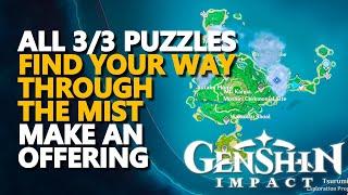 Find Your Way through the mist and make an offering at the perches Genshin Impact All 3/3 Puzzles