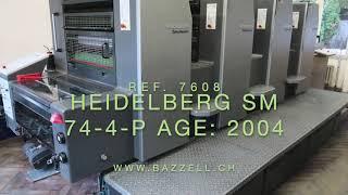 HEIDELBERG SPEEDMASTER SM-74-4-P AGE: 2004 KISSPRINT