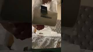 I bought these 3 MIRAGGIO bags #unboxing #baghaul #haul #asmr #asmrunboxing