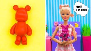 How to make Miniature Diamond Bear | MINIATURE IDEAS FOR DOLLHOUSE | #Shorts