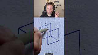 How To Draw 3D Cube 
