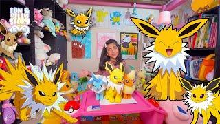 Pokemon - Jolteon - Eevee Evolution - Plush Toy and Character Review