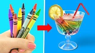 17 COLORFUL CRAYON HACKS / DIYS WITH CRAYONS