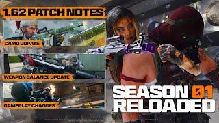 ALL Black Ops 6 Season 1 Reloaded Patch Notes (Camos Update, Gameplay Changes, & MORE) - Update 1.62