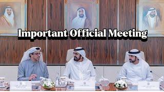 Imortant Official Meeting In UAEDubaiKing️#youtube #viral_video #uae #faz3 #sheikhhamdan #uae