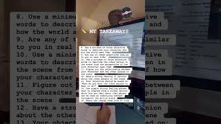 ️STUDY VLOG: How to breakdown an audition script #jobrosia #actingtips #studyvlog #actorslife