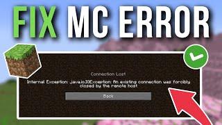 How To Fix Minecraft Internal Exception: java.io.IOException - Full Tutorial