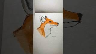 How to draw Anime fox #anime #fox #shorts #short #viral #trending #viralshort #youtubeshorts #drawi