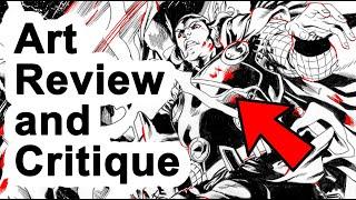 Art Review Critique (1) by Professional Comic Book Artist Thor Task Master MARVEL COMICS tutorial