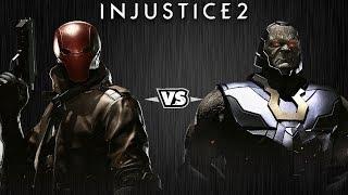 Injustice 2 -  Красный Колпак против Дарксайда - Intros & Clashes rus