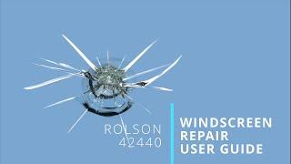 Rolson 42440 Windscreen Repair Kit User Guide