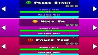 GEOMETRY DASH SUBZERO ALL LEVEL (Press Start / Nock Em / Power Trip)