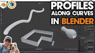 Extruding PROFILES ALONG PATHS in Blender!