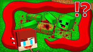 How JJ Became SNAKE to EAT Mikey in Minecraft Challenge - Maizen