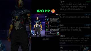 Best Character Skill Combination For BR Rank  420 HP  #freefireshorts #freefire #shorts