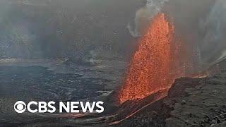 Hawaii's Kilauea volcano sends lava over 300 feet into sky in latest eruption