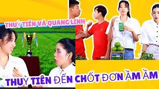 Nhãn hàng Thuỳ Tiên đến phiên live Quang Linh vui hẳn #teamchâuphi #quanglinhvlogs #viralvideo