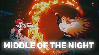 Rengoku vs Akaza amv/edit [Middle of the night]