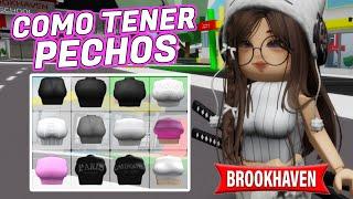 COMO TENER PECHOS  ¡SIN códigos! *GRATIS* Brookhaven  RP ROBLOX #brookhaven #roblox #parati