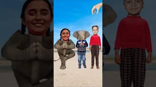 Jay Ganesha Deva _ Lord krishna wrong head challenge _ vfx Bhakti video _ #ashortaday #short #vfx