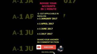 ONE MINUTE ACCOUNTING #REVISE YOUR#ACCOUNTING#CONCEPT#GST