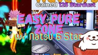 Pure Zone Easy Clear with Natsu 6 Star and Banner Units Only + Natsu only Challenge Pure Zone