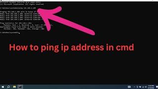 How to ping an ip address | Ping ip address cmd