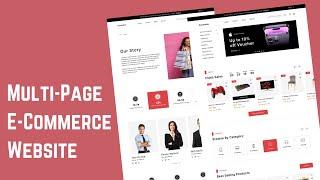 Complete ecommerce website design using html, css and javascript