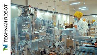 V2A031 TM Robot - Food Packaging and Palletizing at Cheese Factory